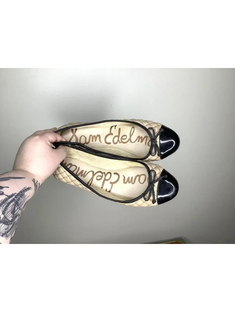 < Sam Edelman Blake Quilted Ballet Flats Size 9.5 > - Picture 2 of 7